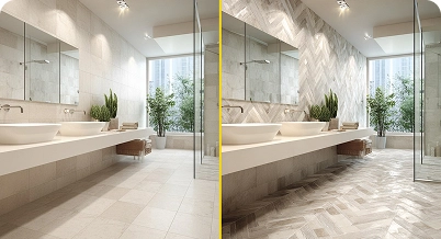 How to Correct Bathroom Layout Flaws Using Floor Tile