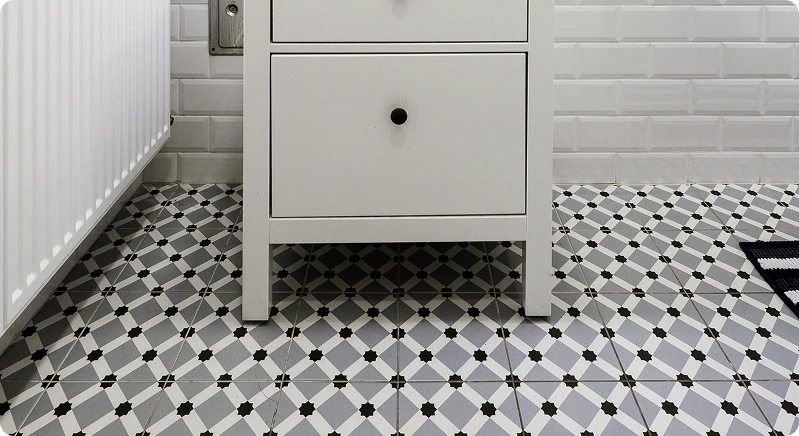 Efectos de perspectiva: azulejos con patrones